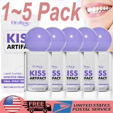 1~5 Pack Mouth Spray - Fresh Breath & Oral Health Formula - Mint Flavor 15ml