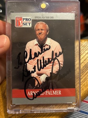 HOF Rare Arnold Palmer Signed/Autographed 1990 Pro Set Card JSA CE97130