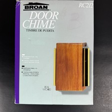 Broan RC212 1 or 2 Door Chime Bell Real Wood 2 Notes Front 1 Note Second NOB