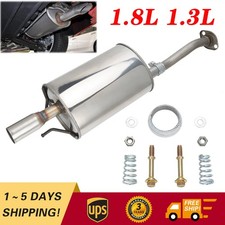 Rear Exhaust Muffler With Gaskets 54668 For Honda Civic 1.8l 1.3l 2006 -2011