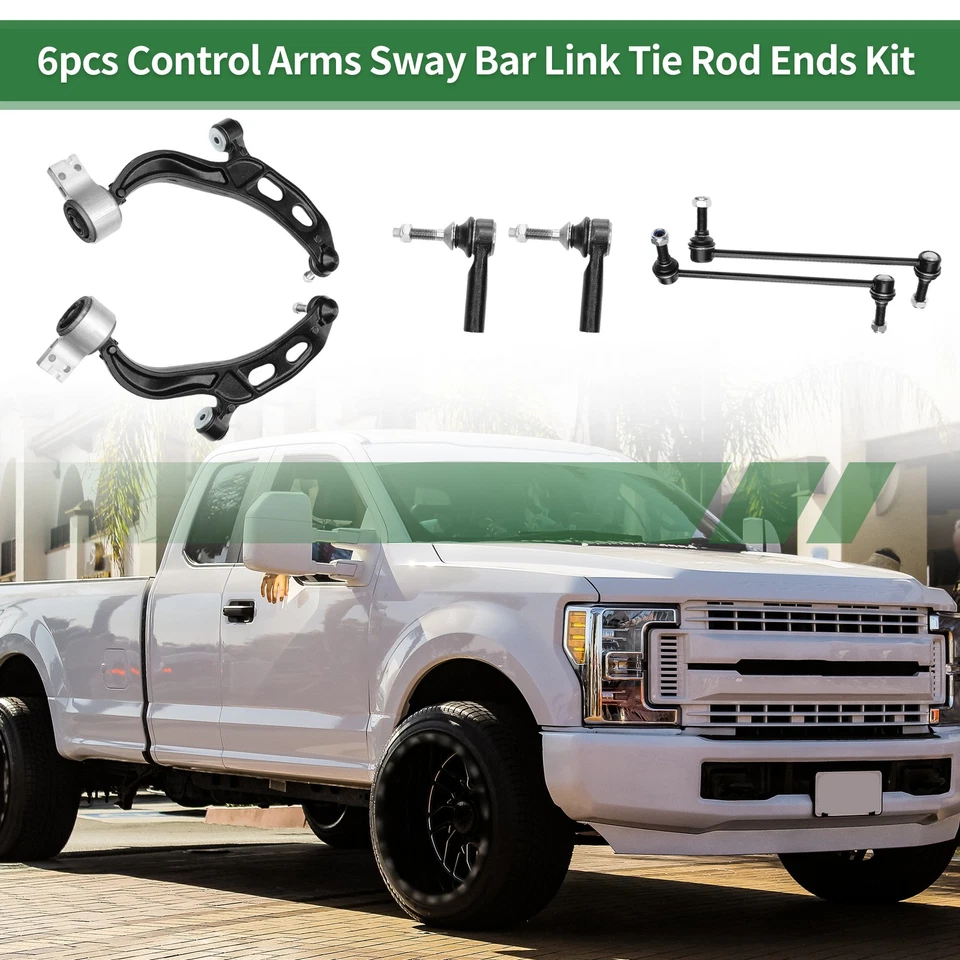 Kit de suspensión delantera de 6 piezas brazo de control barra estabilizadora extremo enlace para Ford Flex Foto 2 de 4