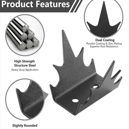 12pcs Security Fence/Spikes Intruder Deterrent Fence/Wall Spikes With 24* Screws - Picture 11 of 12