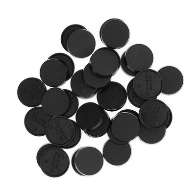Evemodel 100 Stck. 25 mm Runde Kunststoff Modellbasen für Wargames Tischspiele