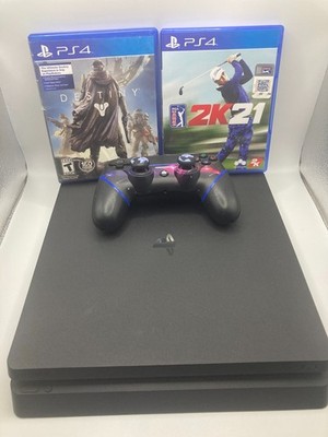 Sony PlayStation 4 Slim PS4 Console Bundle w/Controller & Games Tested CUH-2015