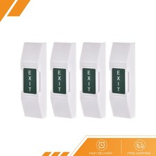 4 x Push to Exit Button Release Switch Door Access Control PC Panel 12V 3A White