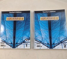 BJU Press Algebra 1 Third Edition TEACHERS Ed...
