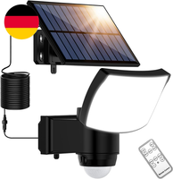 Solarlampen FüR AußEn Mit Fernbedienung, Led Solar Strahler Mit Bewegungsmelder,