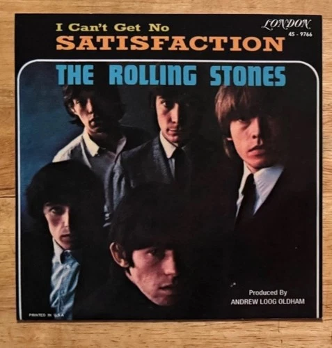 2 SLEEVES SP THE ROLLING STONES SATISFACTION + NOT FADE AWAY