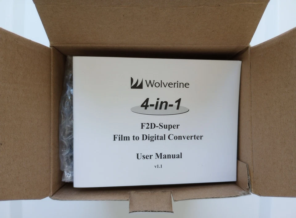 BRAND NEW Wolverine F2D 20-Super Film to Digital Converter 4-in-1 NIB w/ MANUAL - Image 2 of 4