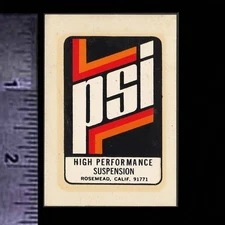 PSI High Performance Suspension - Original Vintage 60's Racing Water Slide Decal