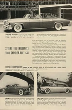 Chrysler Corporation Print Ad Model Phaeton K-310 C-200 Automobile 1952 Vintage