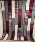 Pottery Barn Hand Quilted Mixed Plaids Patchwork Quilt & Sham 66x85 twin #291 — photo 2