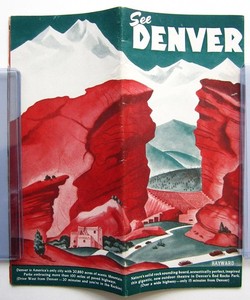 1940s Denver, Colorado / Information & Advertising Brochure / Red Rocks Cover