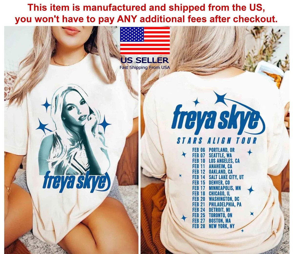 Freya Skye Silent Treatment Shirt, Stars Align Tour 2026 Festival