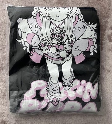 Pipkin Pippa X Animebae  Hunt You Down  Black L/S Tee Unisex 2XL NWT