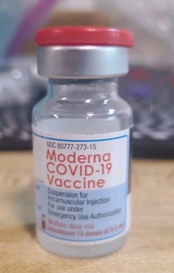 First Empty Moderna Vials For Memorabilia Purposes Only