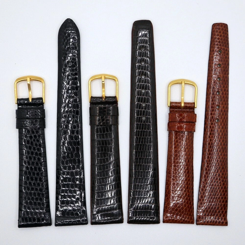 Bracelet montre cuir véritable 14mm Alligator