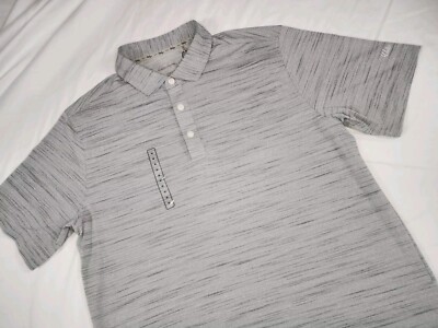 NWT New Walter Hagan Performance Polo Sz M Perfect 11 Grey Heather MSRP $70.00