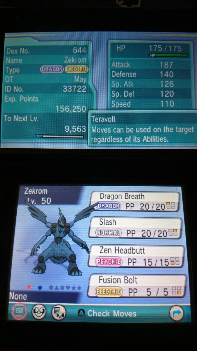 Zekrom EVENT 6IV Pokémon X/Y OR/AS S/M Us/um Sw/sh Home 