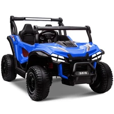 ZEOPHOL 24V Kids Ride On Car UTV Truck 4WD 2-Seater Electric 80W*4 Kid Car Blue