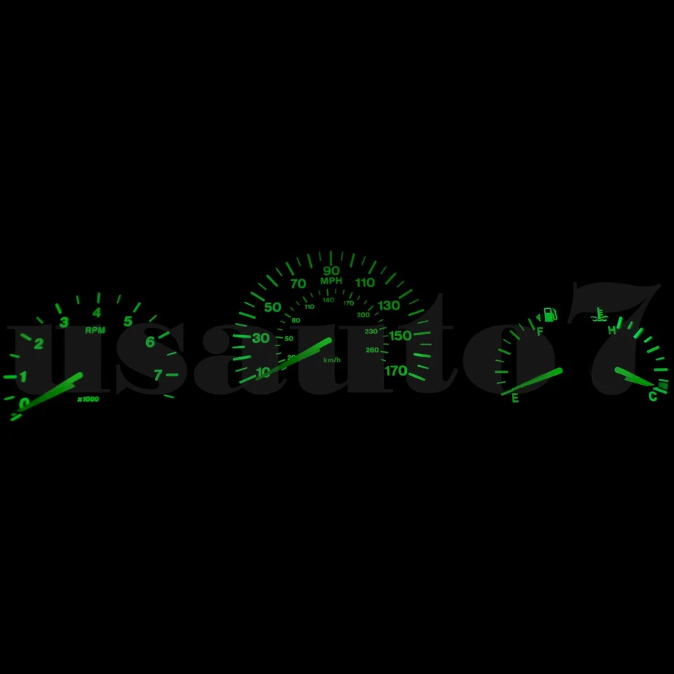 Dash Instrument Cluster Gauge GREEN LED LIGHT BULBS KIT Fit 97-03 Jaguar XK8 XKR Foto 2 de 4