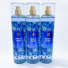 3-Pack Bath  Body Works DENIM  DAISIES Fine Fragrance Mist Body Spray 8oz NEW