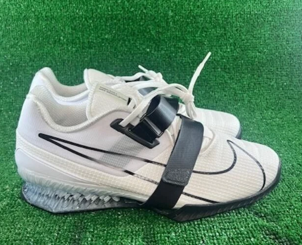 Men s Nike Romaleos 4 Weightlifting Shoes White Black CD3463 101 Size 6.5