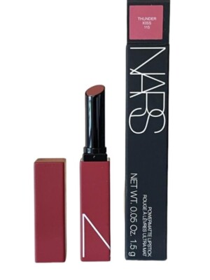 Nars Powermatte Lipstick THUNDER KISS 115 - Full Size 0.05 Oz. 1.5 g New In Box