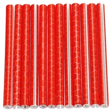72pcs Bike Reflective Spoke Skins 0.2" Spoke Reflectors Wraps Wheel Red