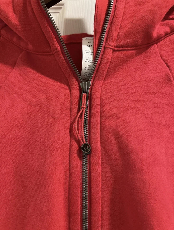 NWT Lululemon Scuba Full Zip Hoodie Dark Red Size: 6 & 8 & 10