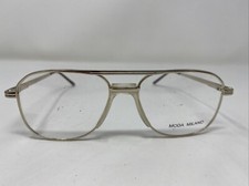 MODA MILANO 177 Col.90 51-16-140 Gold Metal Full Rim Eyeglasses Frame JT14