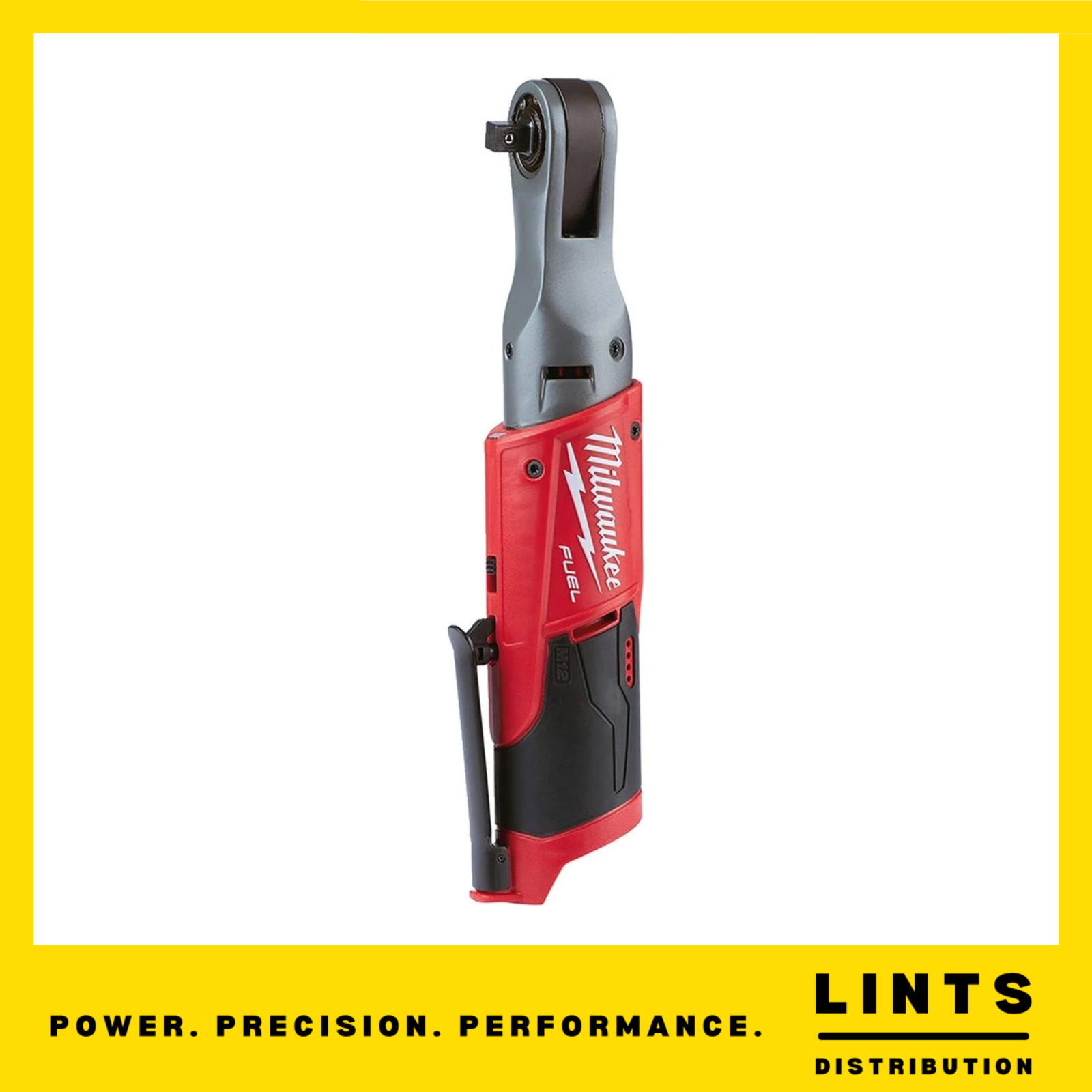 Milwaukee M12FIR38-0 12V Fuel Sub Compact 3/8"" Impact Ratchet Body Only