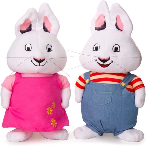 Max and Ruby Rabbit White Bunny Plush Doll Kids TV Show Figure Toy Mighty Mojo - Picture 5 of 5