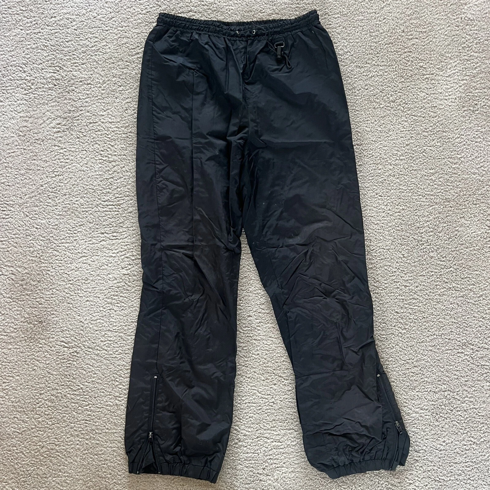 Vintage OBERMEYER Ski Snowboarding Pants Mens Size Large Black Nylon