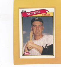 1989 SWELL BASEBALL CLETE BOYER #94 YANKEES NMMT/MINT *65457
