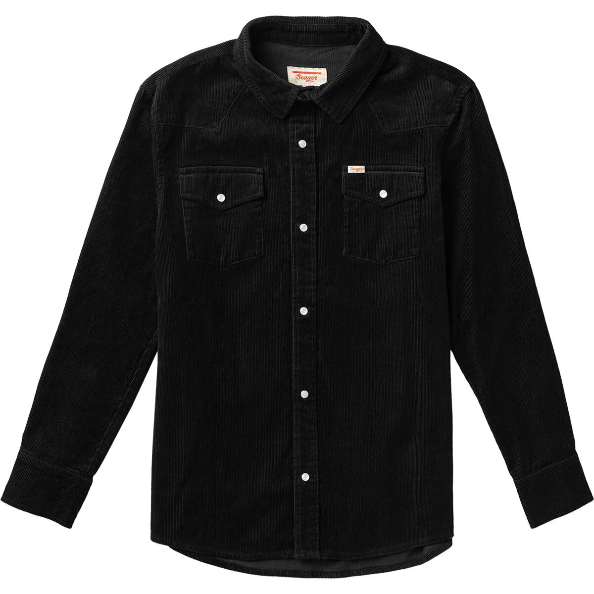 Вельветовая рубашка Seager Co. Reagan с длинным рукавом - мужская, черная, XXL