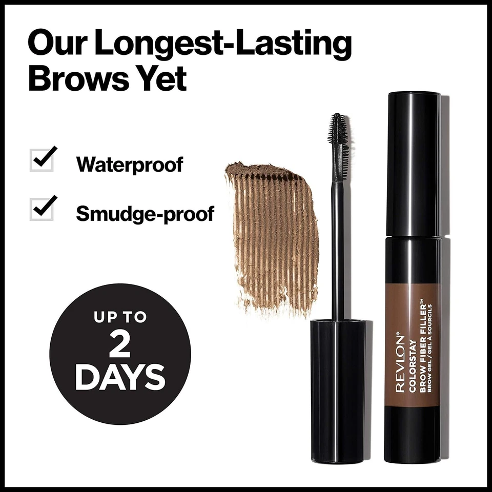 Revlon ColorStay Brow Fiber Filler, Longwearing & Volumizing Waterproof Eyebrow, - Image 3 of 4