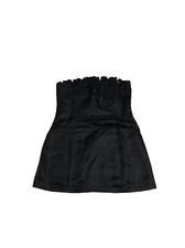 Lulus Black Strapless Flower Embroidered Mini Dress Womens Size Large