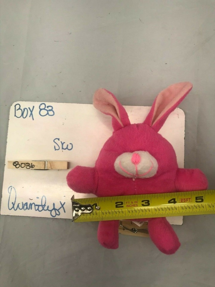 Adorable round pink Easter bunny stuffy plush stuffed animal | eBay