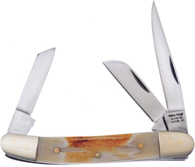 Frost Cutlery 2nd Range Rider Pocket Knife Stainless Steel Blades Bone Handle