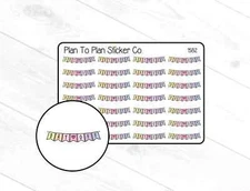 1582~~Day Off Banner Planner Stickers.