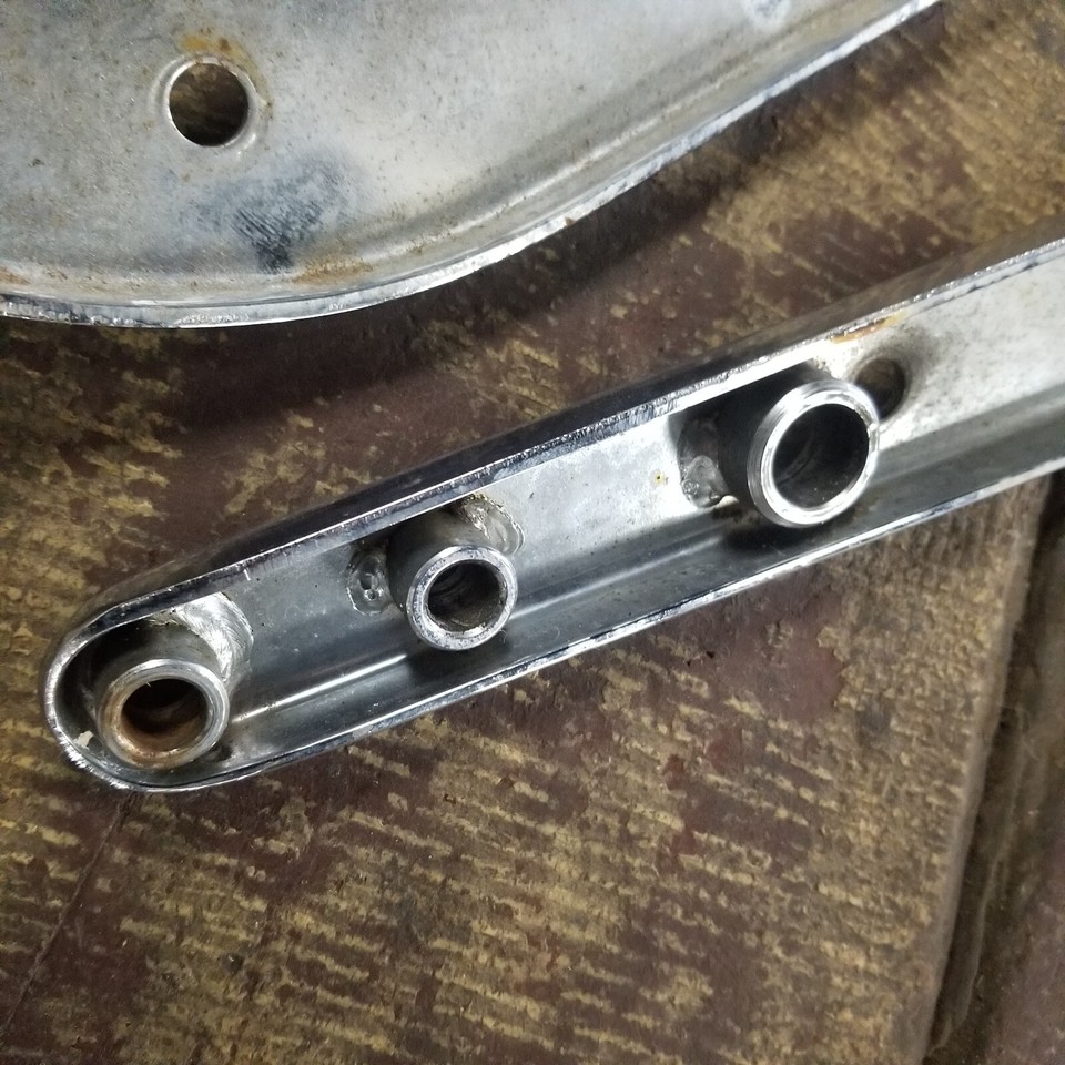 1982-1994 Chrome Rear Fender Struts Supports Short For Harley FXR Frame ...