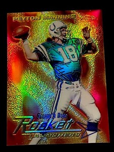 1999 PEYTON MANNING TOPPS CHROME REFRACTOR ROCKET 🚀 LAUNCHERS SEASON’S BEST HOF