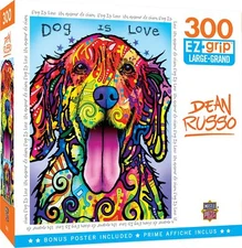 Masterpieces 300 Piece EZ Grip Jigsaw Puzzle - Dog is Love - 18"x24"