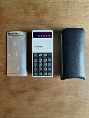 Vintage Sinclair Cambridge programmierbarer Taschenrechner funktioniert 