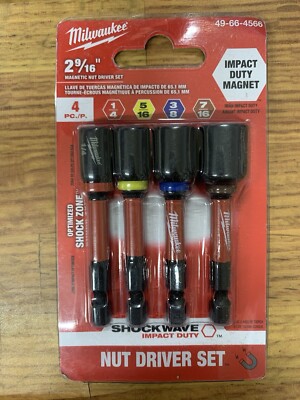 Milwaukee Tool 49-66-4566 Shockwave Impact Duty 2-9/16 Magnetic  Nut