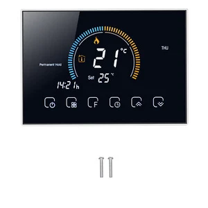 (BHT‑8000GC‑Black )Household Smart Thermostat W/LCD Blacklight Temperature AC