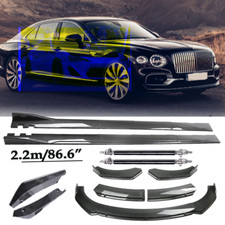 Carbon Fiber Front Bumper Lip Spoiler Side Skirt For Bentley Flying Spur Body