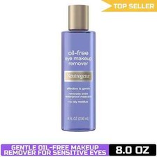 Neutrogena Oil-Free Eye Makeup Remover, Gentle Cleanser, 8.0 fl. oz, Waterproof