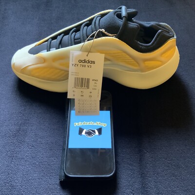 ADIDAS YEEZY 700 BOOST V3 SAFFLOWER SNEAKER YELLOW YZY
